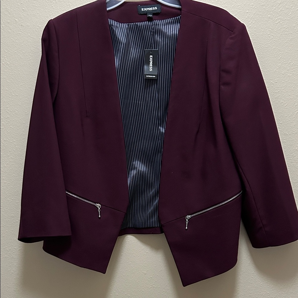 Express Women's Deep Purple Blazer